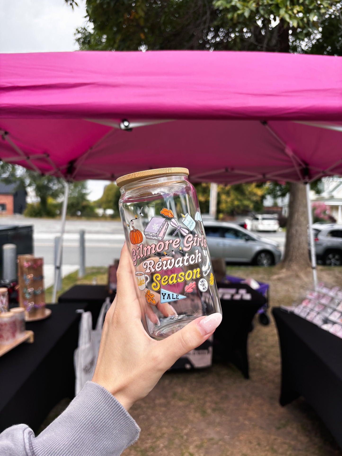 Gilmore Girls Rewatch Season Can Glass Cup