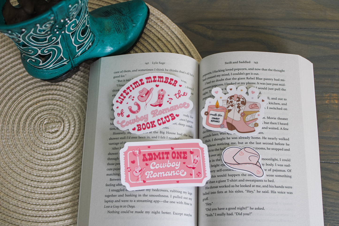 Cowboy Romance Book Club Sticker Bundle