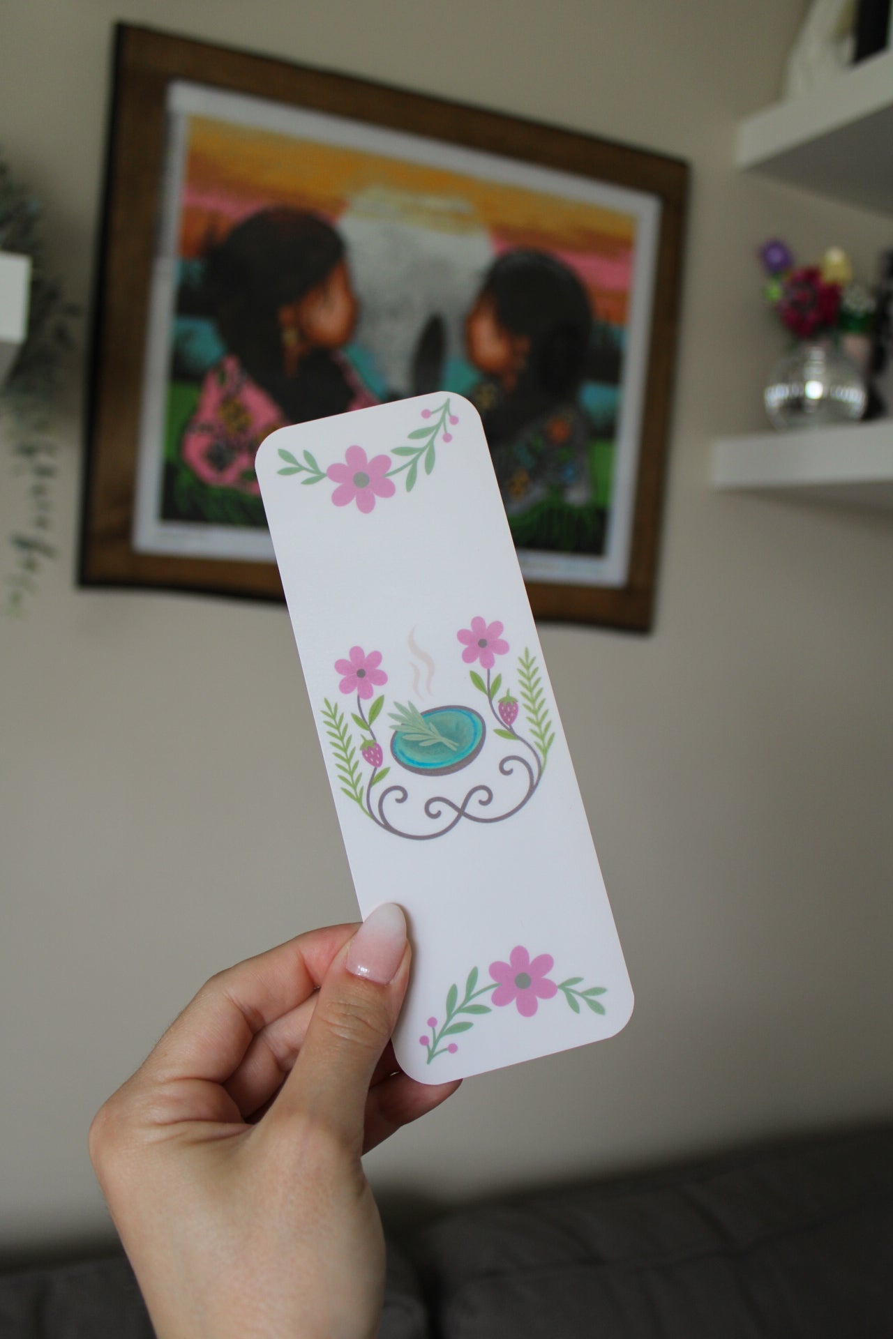 Mi’kmaq Curved Line & Smudge Bookmark