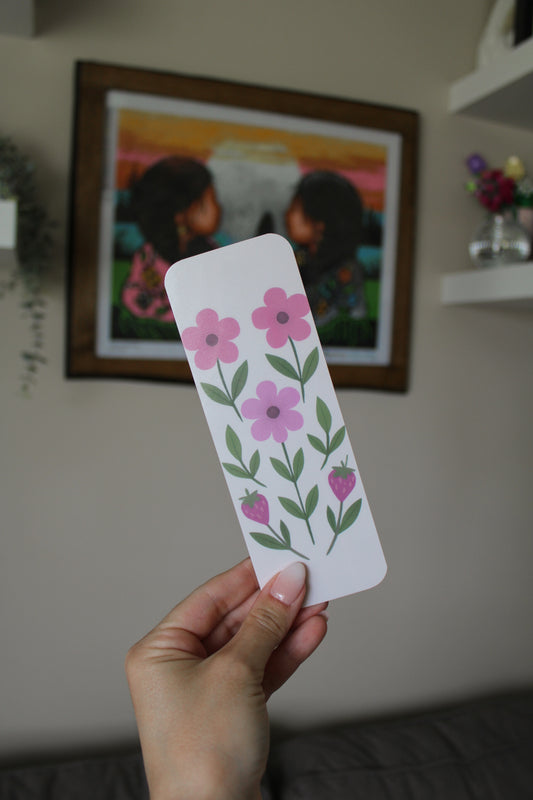 Strawberries & Florals Bookmark