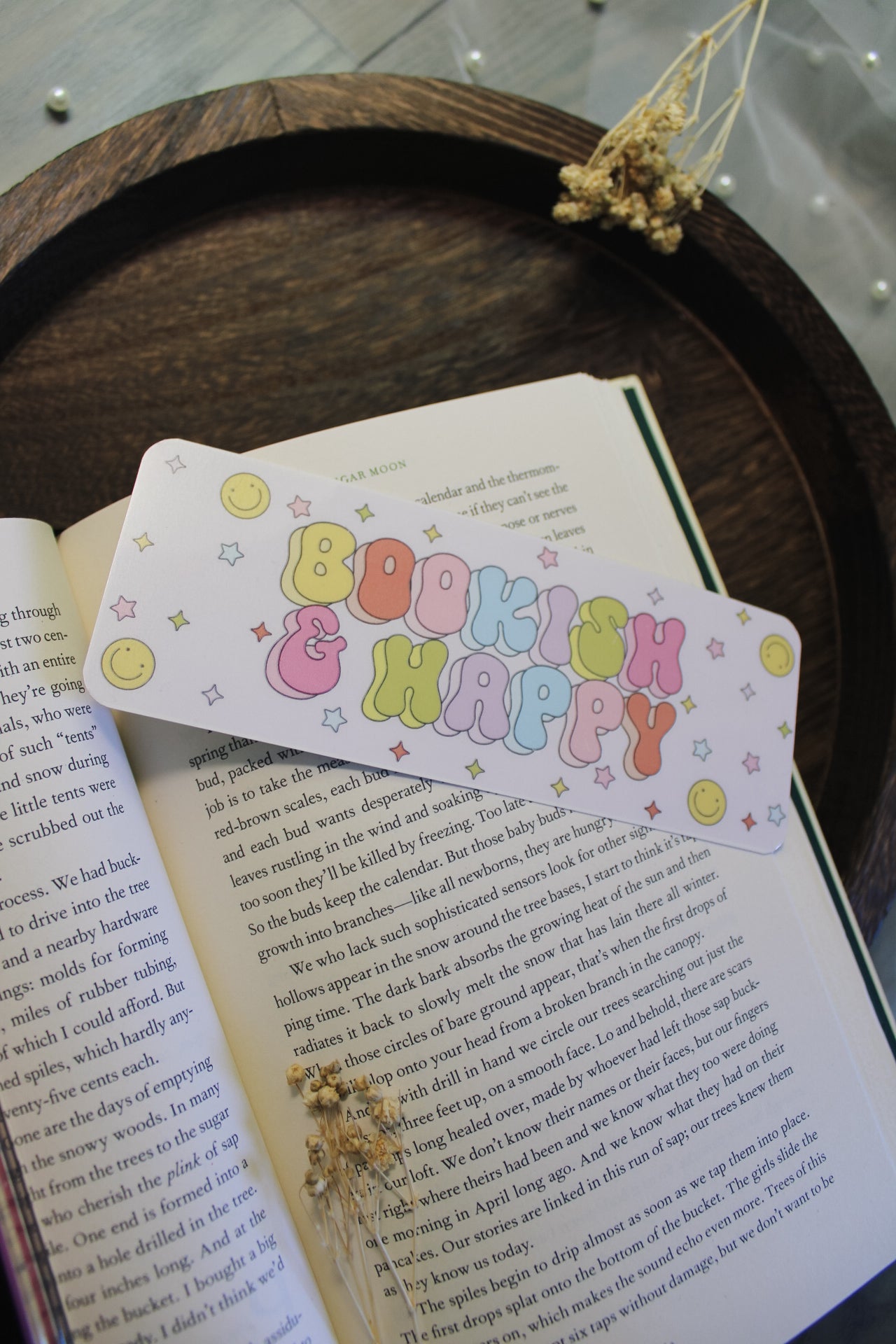 Bookish & Happy Bookmark