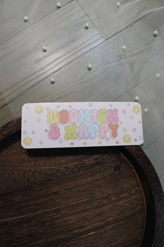 Bookish & Happy Bookmark
