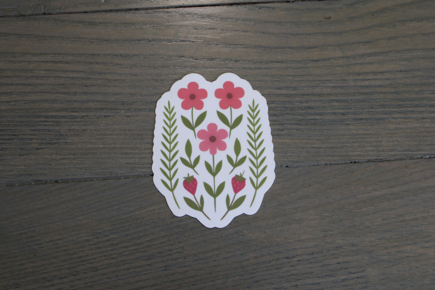 Indigenous Florals Handmade Sticker