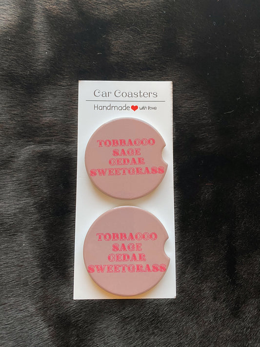Four Medicines Car Coasters