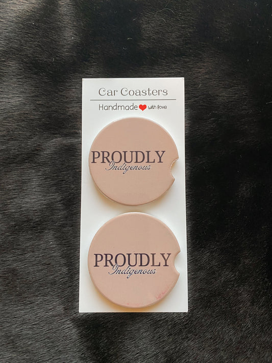 Proudly Indigenous Car Coasters