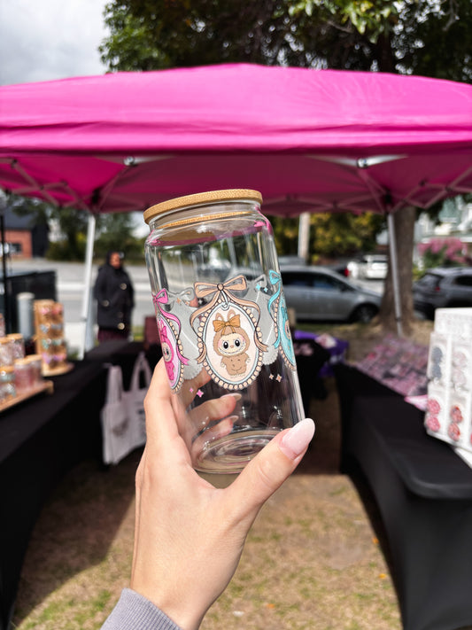 Labubu Can Glass Cup