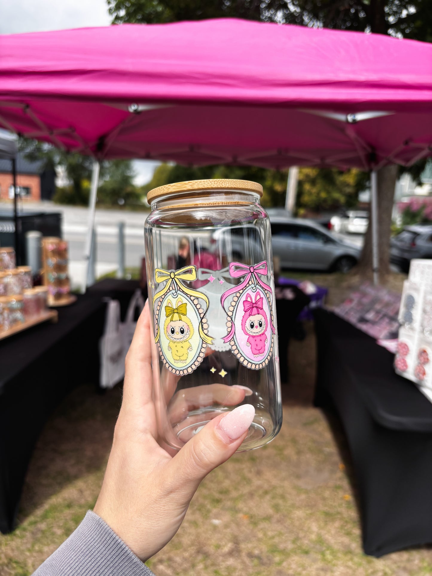 Labubu Can Glass Cup