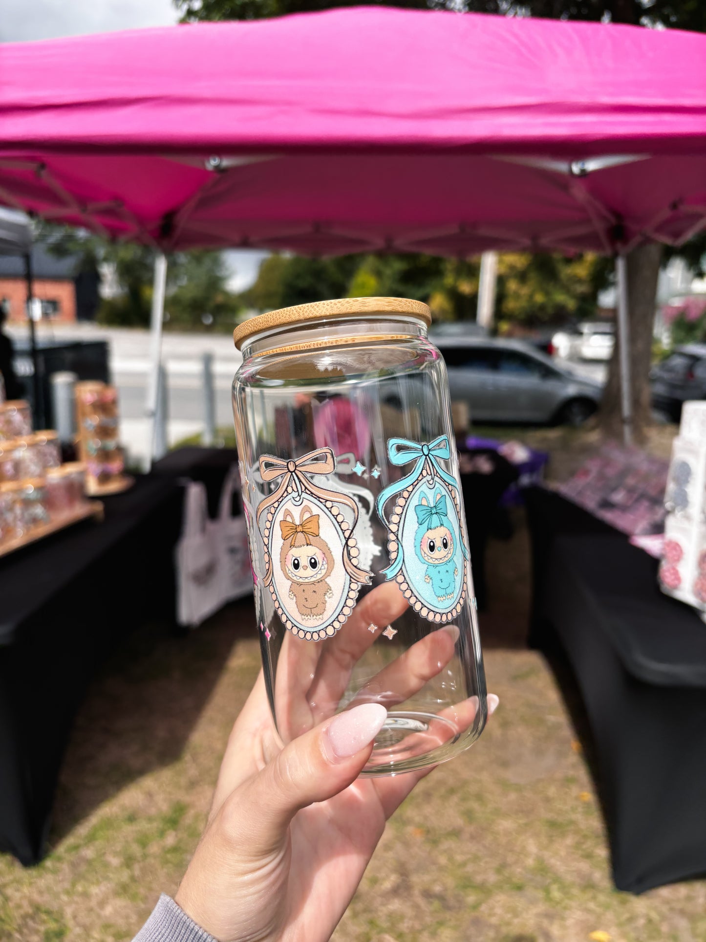 Labubu Can Glass Cup