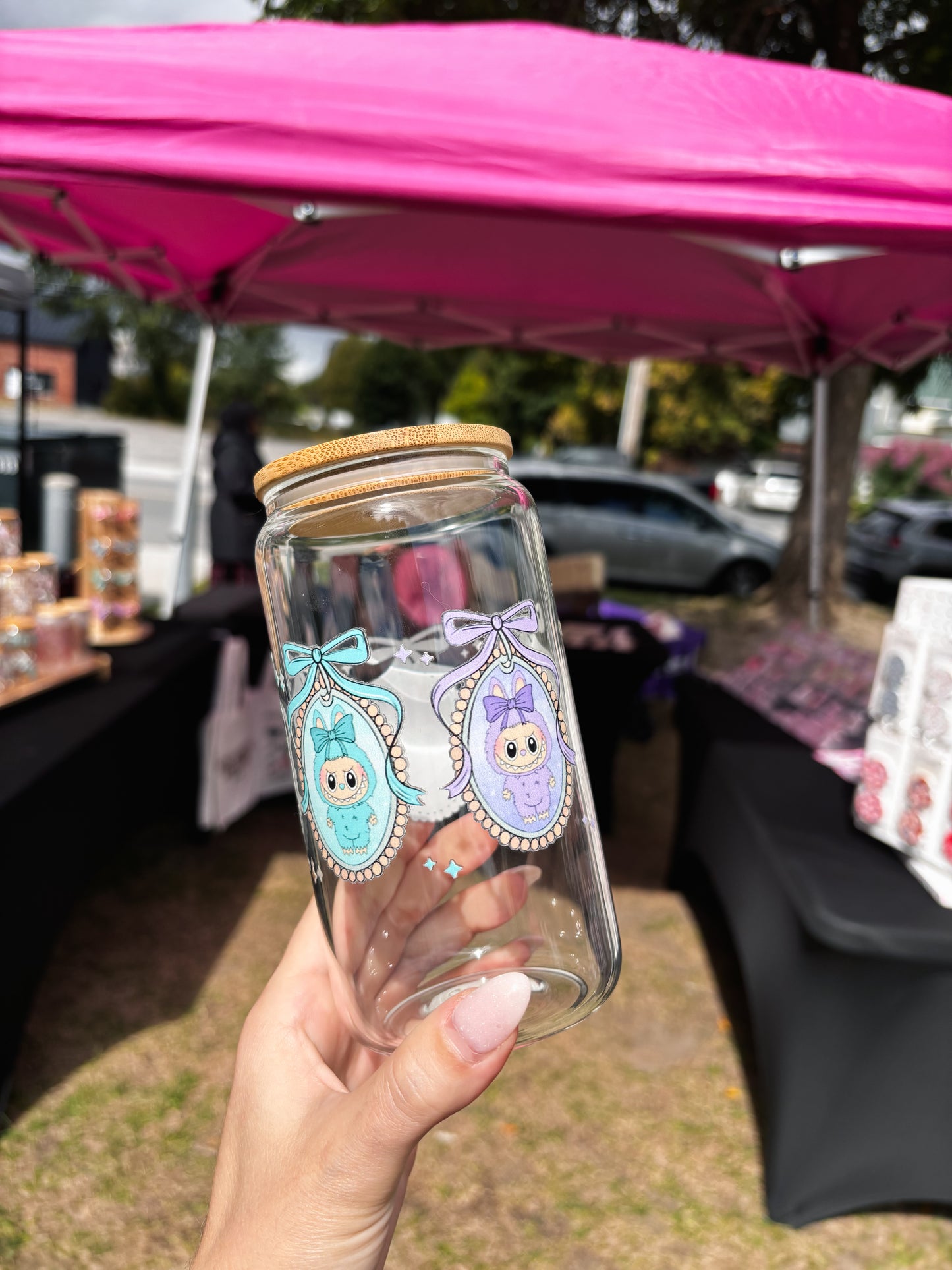 Labubu Can Glass Cup